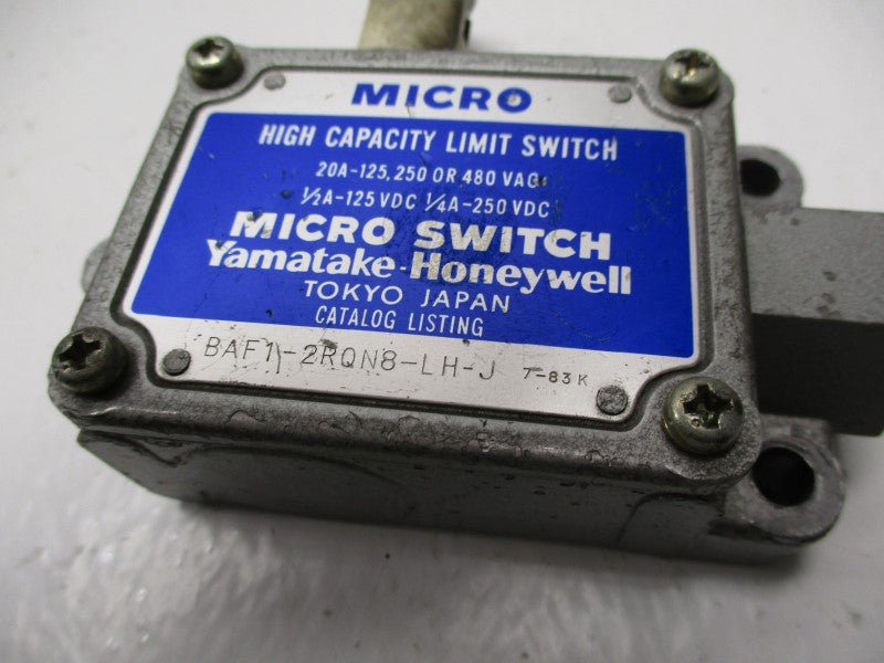 MICRO SWITCH BAF1-2RQN8-LH-J UNMP