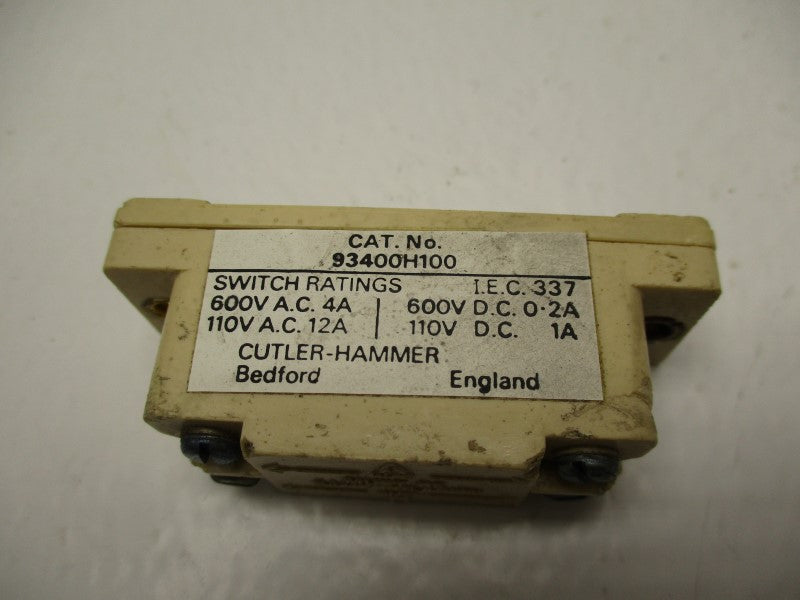 CUTLER HAMMER 93400H100 UNMP
