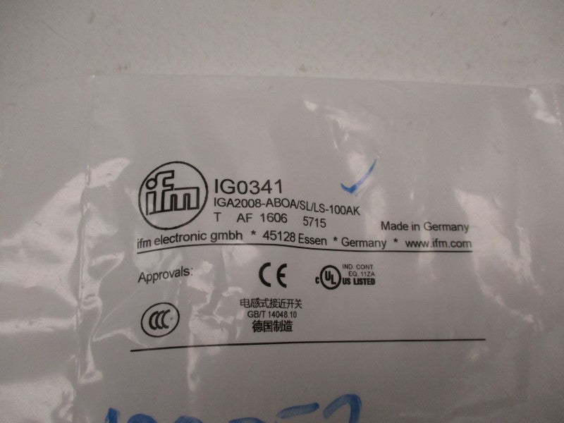 IFM EFECTOR IG0341 IGA2008-ABOA/SL/LS-100AK NSMP