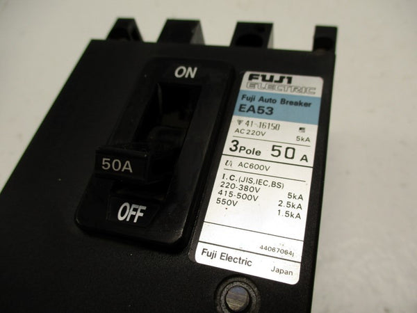 FUJI ELECTRIC EA53 CIRCUIT BREAKER 50A NSNP