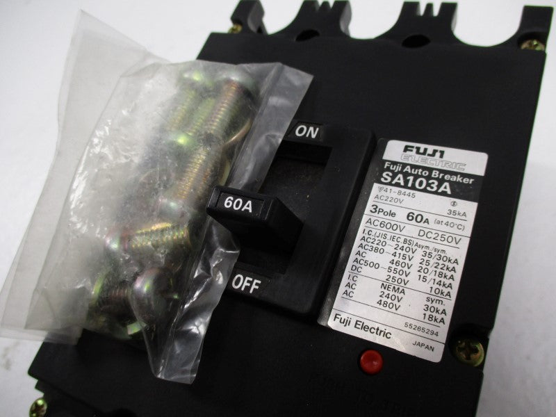 FUJI ELECTRIC SA103A CIRCUIT BREAKER 60A NSNP