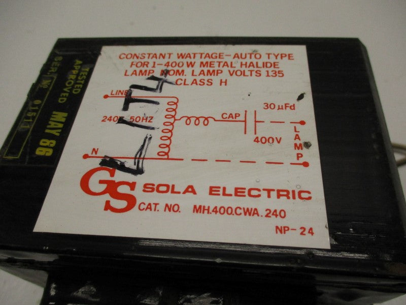 GS SOLA MH.400.CWA.240 UNMP