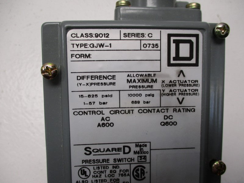SQUARE D 9012GJW-1 NSMP