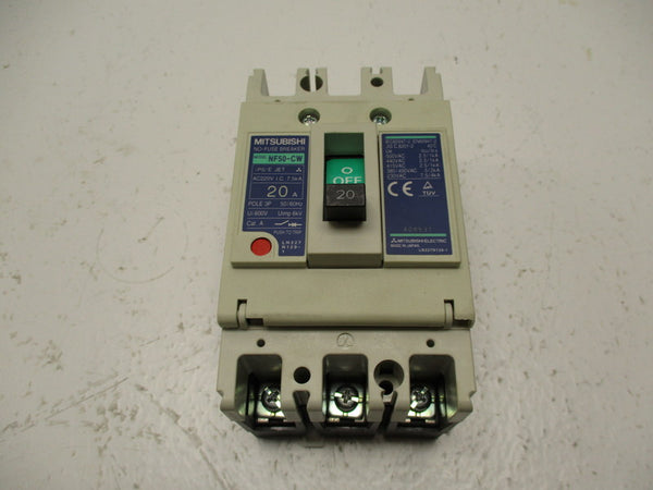 MITSUBISHI NF50-CW CIRCUIT BREAKER 20A NSMP