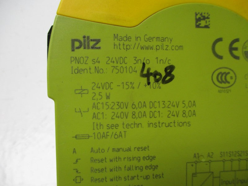 PILZ PN0ZS424VDC3N/01N/C UNMP