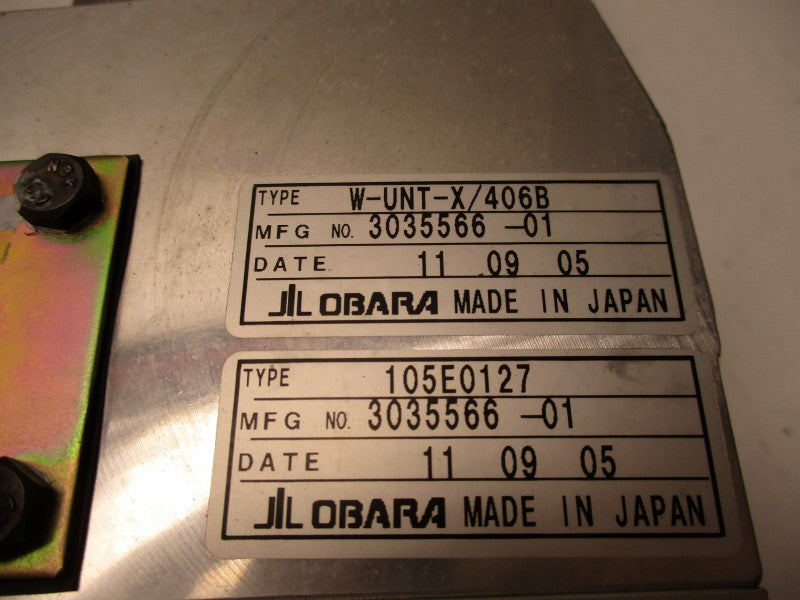 OBARA 105E0127 W-UNIT-X/406B NSNP