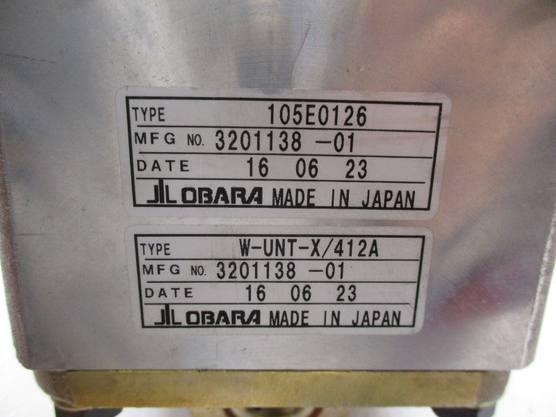 OBARA W-UNT-X/412A 105E0126 NSNP