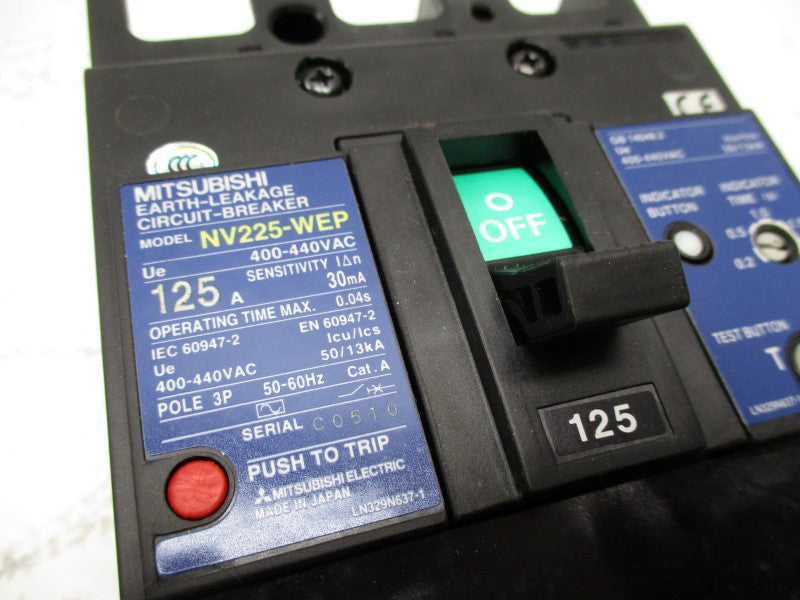 MITSUBISHI NV225-WEP 125A 400-440VAC NSNP