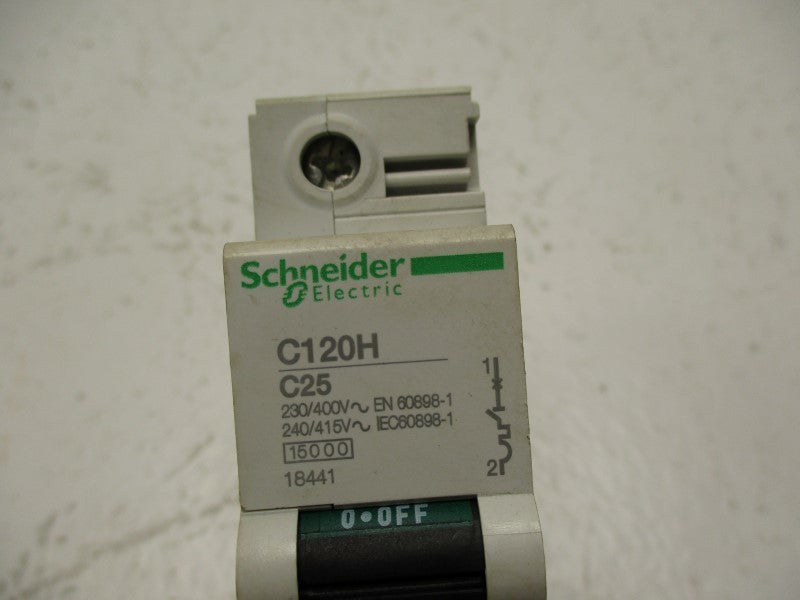 SCHNEIDER ELECTRIC 18441 C120H-C25 25A 230/415V UNMP