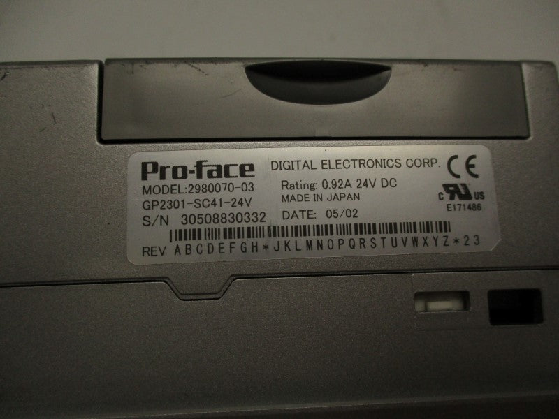 PRO-FACE GP2301-SC41-24V UNMP