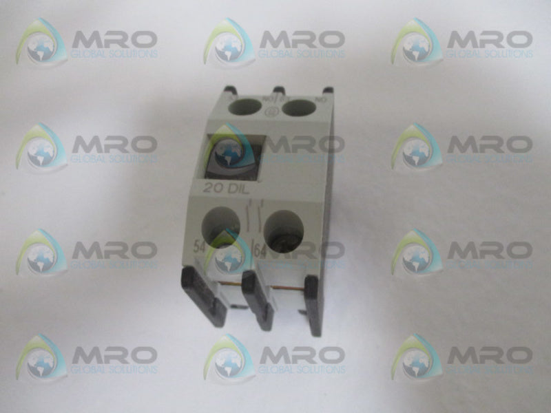 KLOCKNER MOELLER 20DIL AUXILIARY CONTACT * NEW NO BOX *