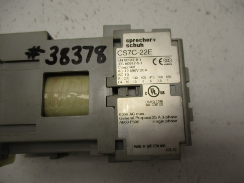 SPRECHER+SCHUH CS7C-22E 24VDC NSNP