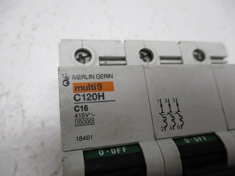 MERLIN GERIN C120H-C16 18461 16A 415V UNMP