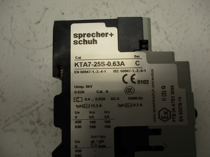 SPRECHER+SCHUH KTA7-25S-0.63A 0.4-0.63A NSMP