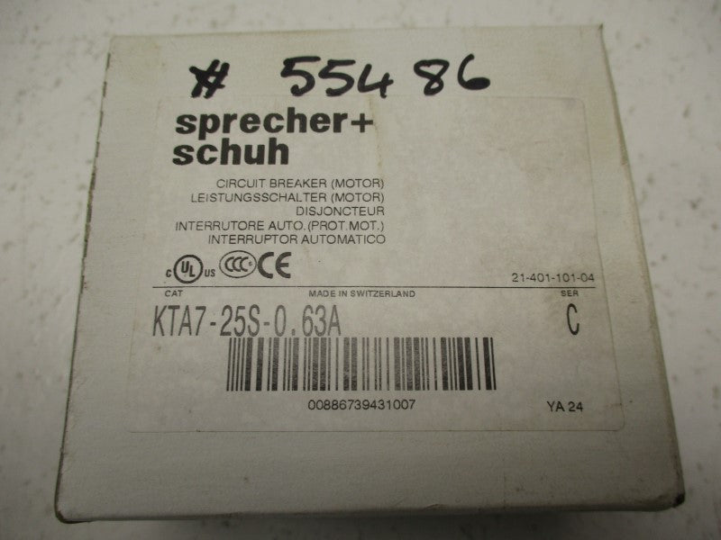 SPRECHER+SCHUH KTA7-25S-0.63A 0.4-0.63A NSMP