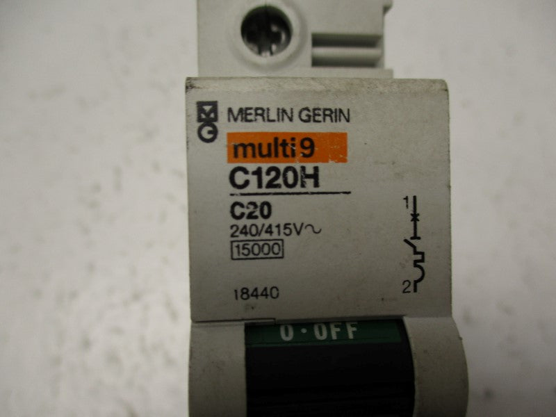 MERLIN GERIN 18440 C120H-C20 20A 240/415V UNMP