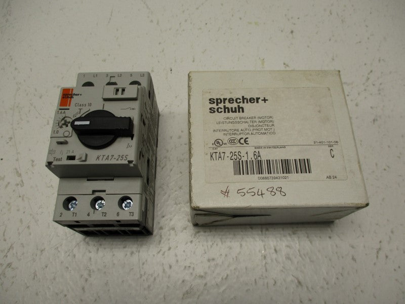 SPRECHER+SCHUH KTA7-25S-1.6A 1.0-1.6A NSMP