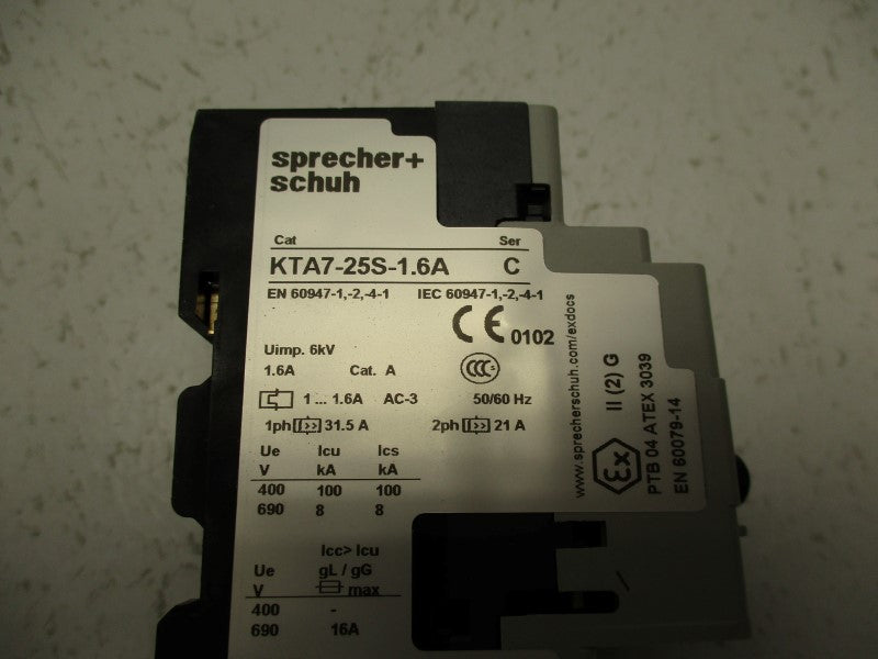 SPRECHER+SCHUH KTA7-25S-1.6A 1.0-1.6A NSMP