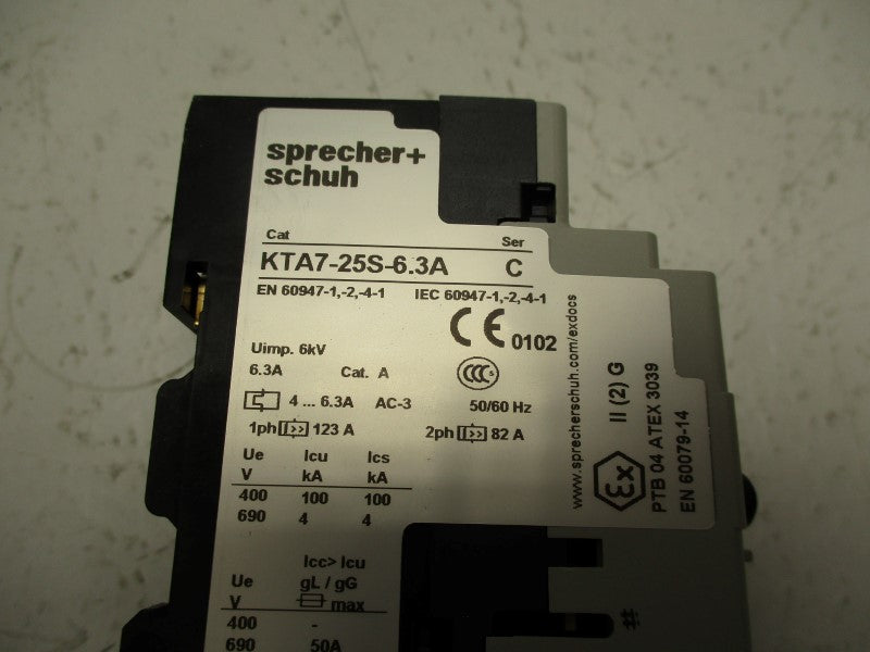 SPRECHER+SCHUH KTA7-25S-6.3A 4.0-6.3A NSMP