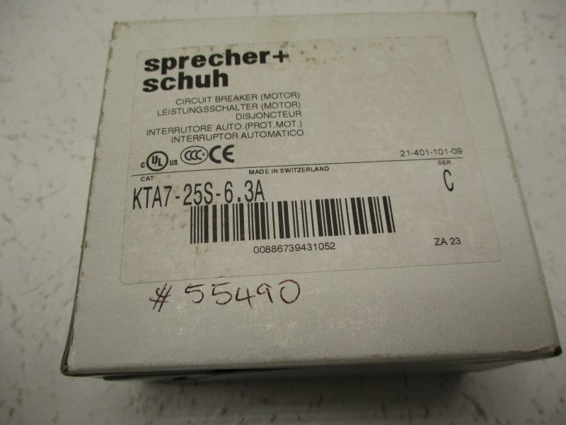 SPRECHER+SCHUH KTA7-25S-6.3A 4.0-6.3A NSMP