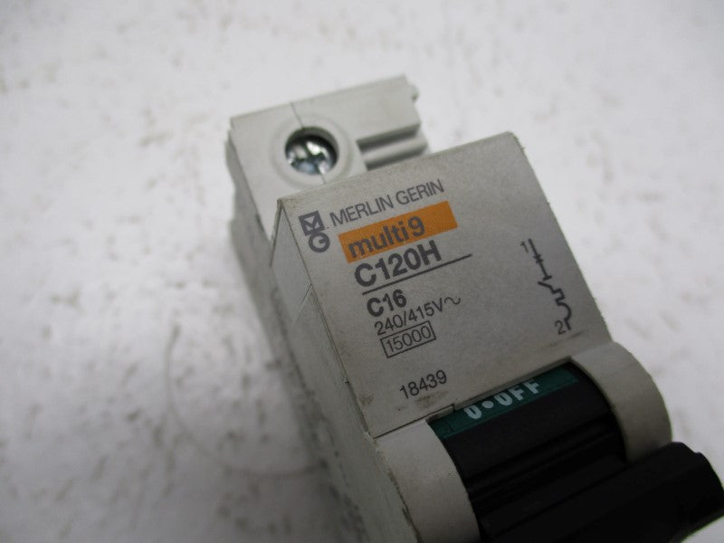 MERLIN GERIN 18439 C120H-C16 16A 240/415V UNMP