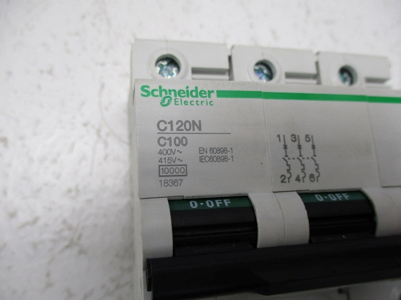 SCHNEIDER ELECTRIC 18367 C120N-C100 100A 400/415V NSNP