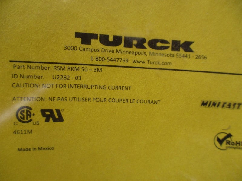 TURCK RSMRKM50-3M NSMP