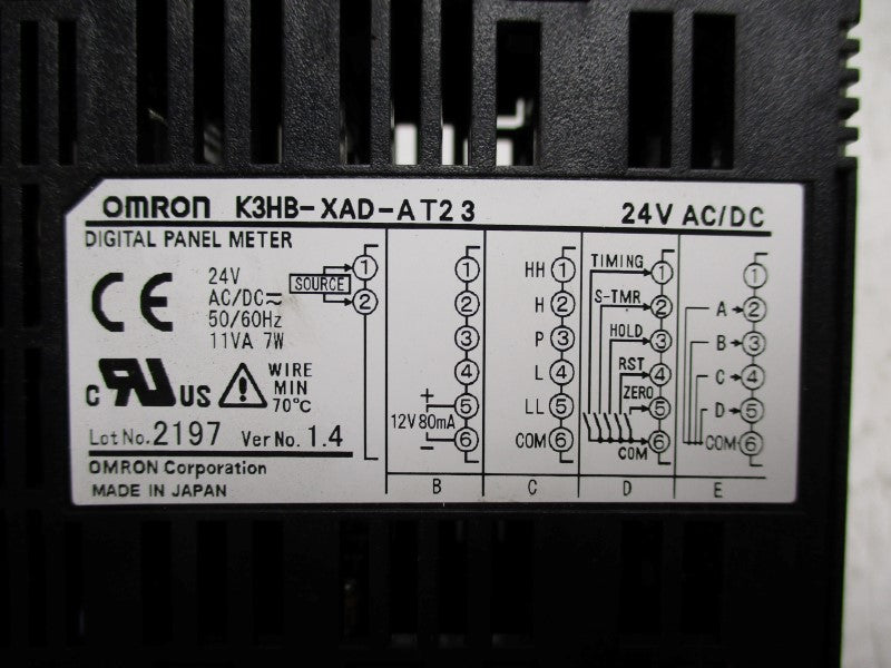 OMRON K3HB-XAD-AT23 NSNP
