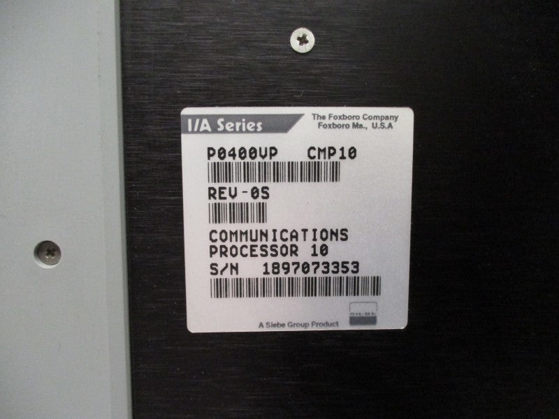 FOXBORO P0400VP CMP10 REV. 0S NSNP