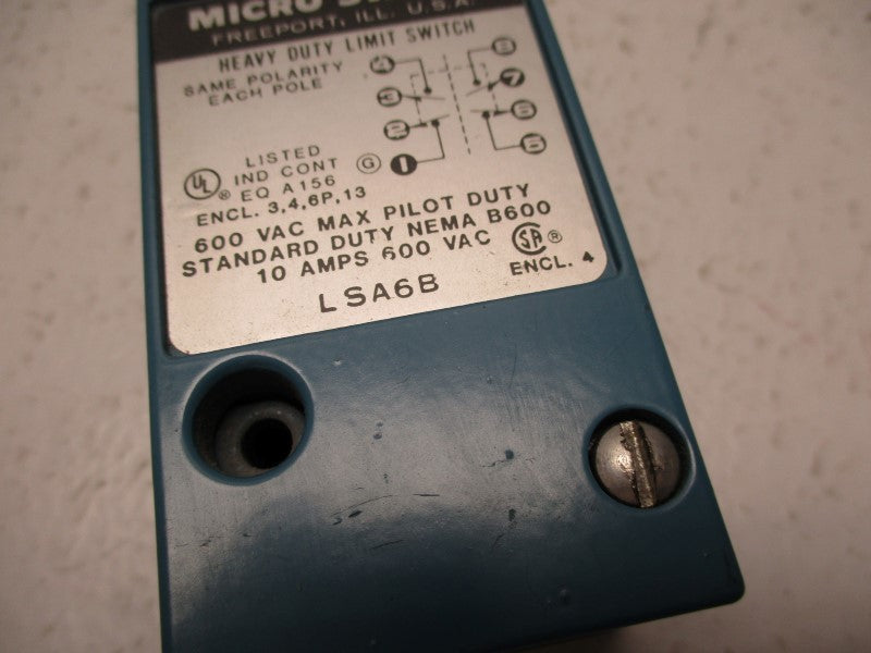 MICRO SWITCH LSA6B (AS PICTURED) UNMP