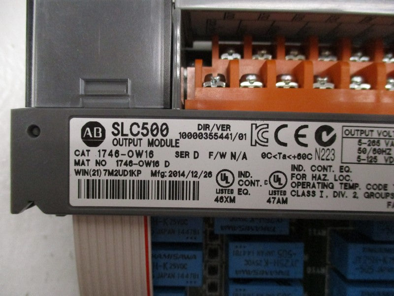 ALLEN BRADLEY 1746-OW16 SER. D NSNP