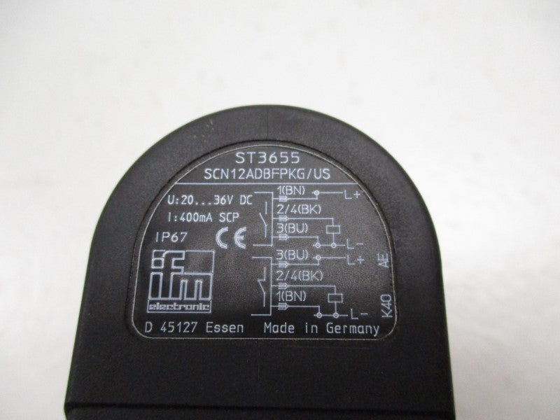 IFM EFECTOR ST3655 SCN12ADBFPKG/US-100-IPF 20-36VDC NSMP