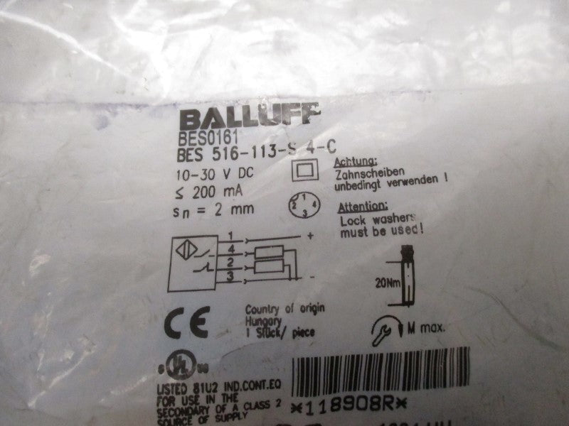 BALLUFF BES0161 BES516-113-S4-C NSMP