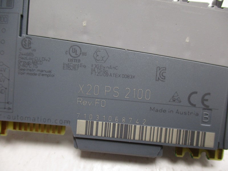 B&R X20TB12 X20PS2100 NSNP