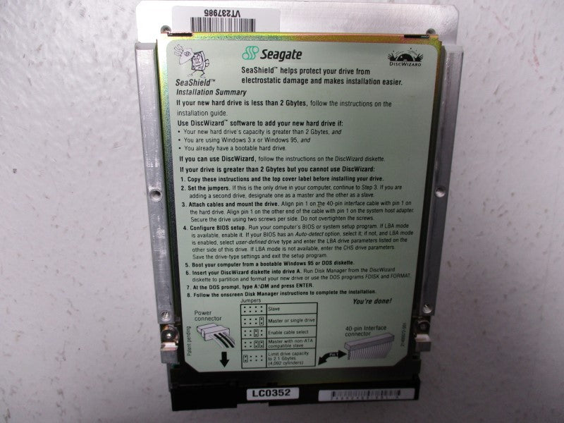 SEAGATE ST34321A 9K2003-302 F/W 3.04 NSNP