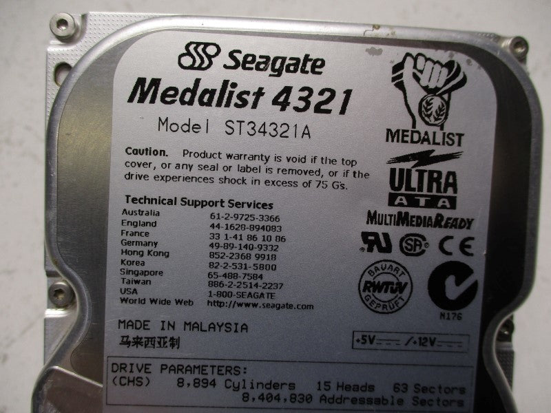 SEAGATE ST34321A 9K2003-302 F/W 3.04 NSNP