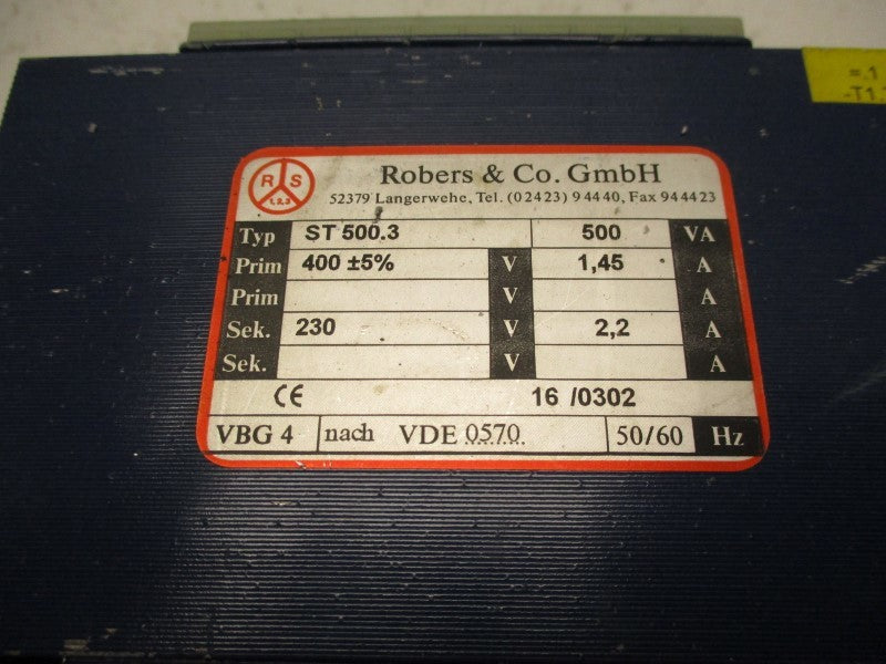 ROBERS & CO. GMBH ST500.3 (AS PICTURED) NSNP