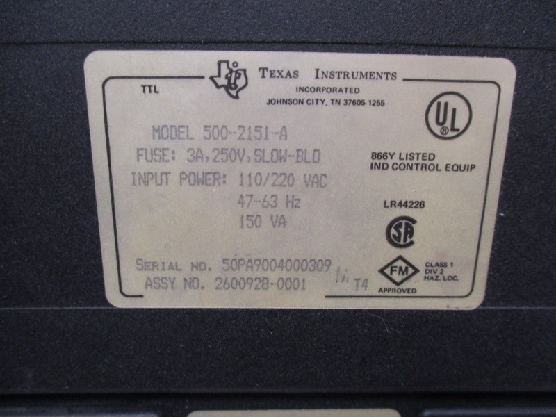 TEXAS INSTRUMENTS 500-2151-A UNMP