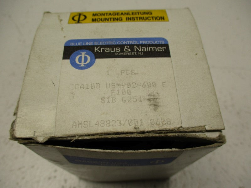 KRAUS & NAIMER CA10B USM902-600 NSMP