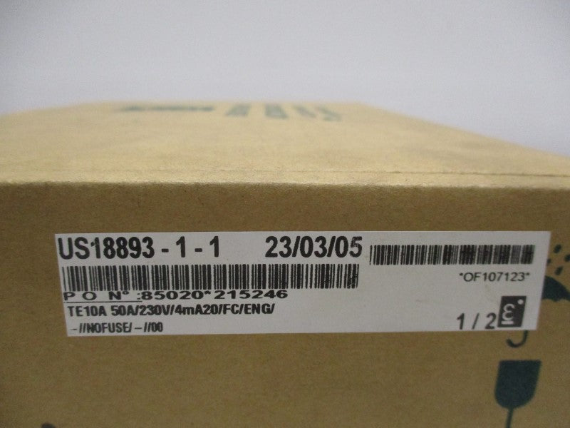 EUROTHERM AUTOMATION TE10A50A/230V/4MA20/FC/ENG/ NSMP