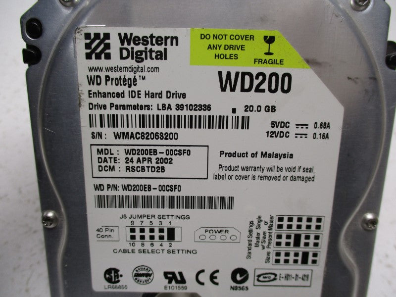 WESTERN DIGITAL WD200EB-00CSF0 NSNP