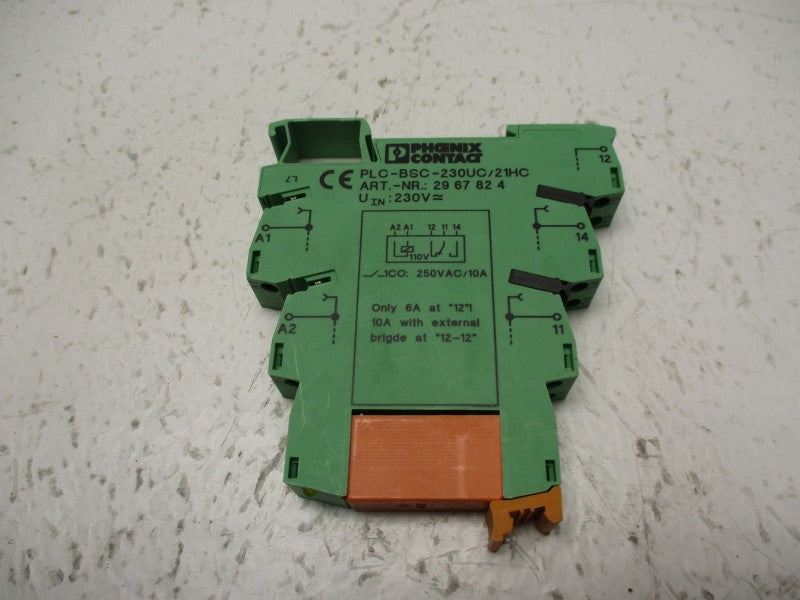 PHOENIX CONTACT PLC-BSC-230UC/21HC W/ RT314110 UNMP