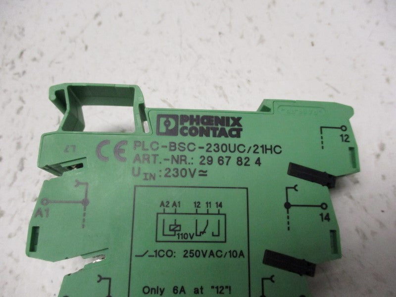 PHOENIX CONTACT PLC-BSC-230UC/21HC W/ RT314110 UNMP