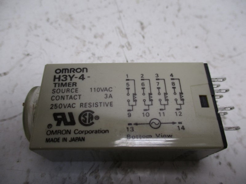 OMRON H3Y-4-30S-110VAC UNMP