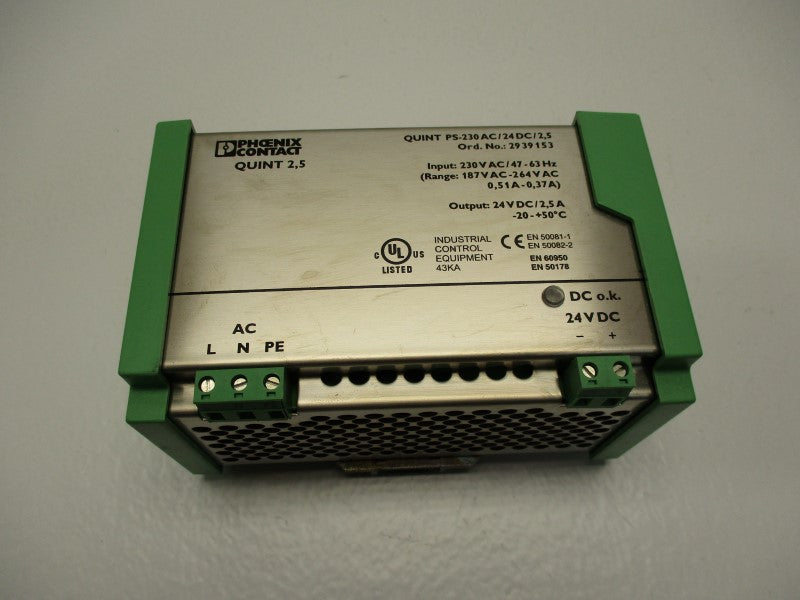 PHOENIX CONTACT QUINT-PS-230AC/24DC/2.5 NSNP
