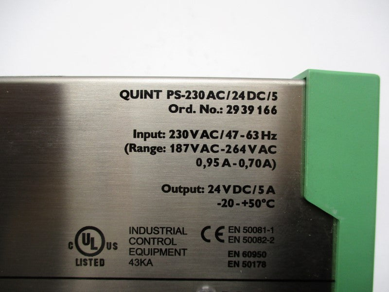 PHOENIX CONTACT QUINTPS-230AC/24DC/5 NSNP