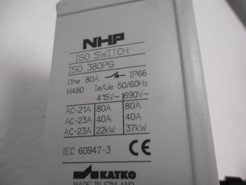 NHP ISO380PG (AS PICTURED) NSMP