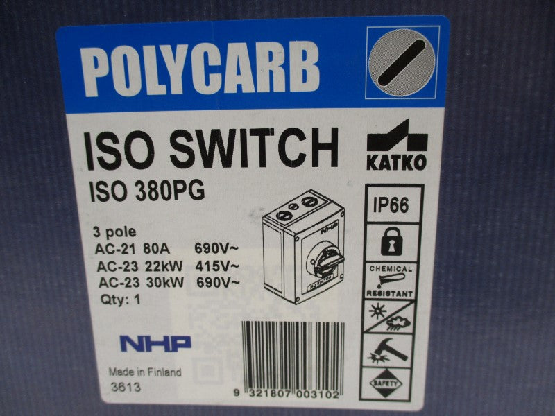 NHP ISO380PG (AS PICTURED) NSMP