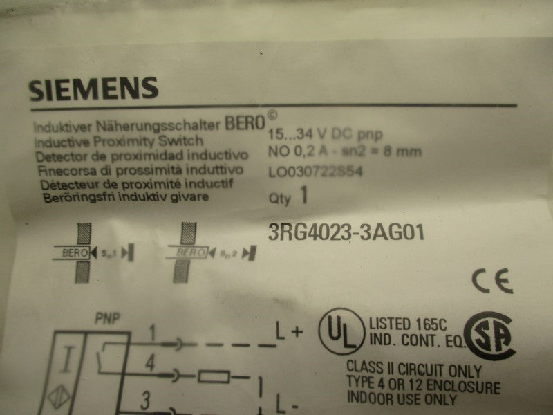 SIEMENS 3RG4023-3AG01 NSMP