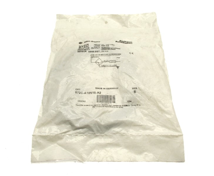 ALLEN BRADLEY 872C-A10N18-A2 SER. B 20-250VAC 10M NSMP